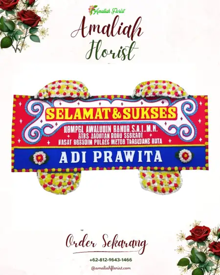 Papan Bunga Ucapan Selamat Tegalmade